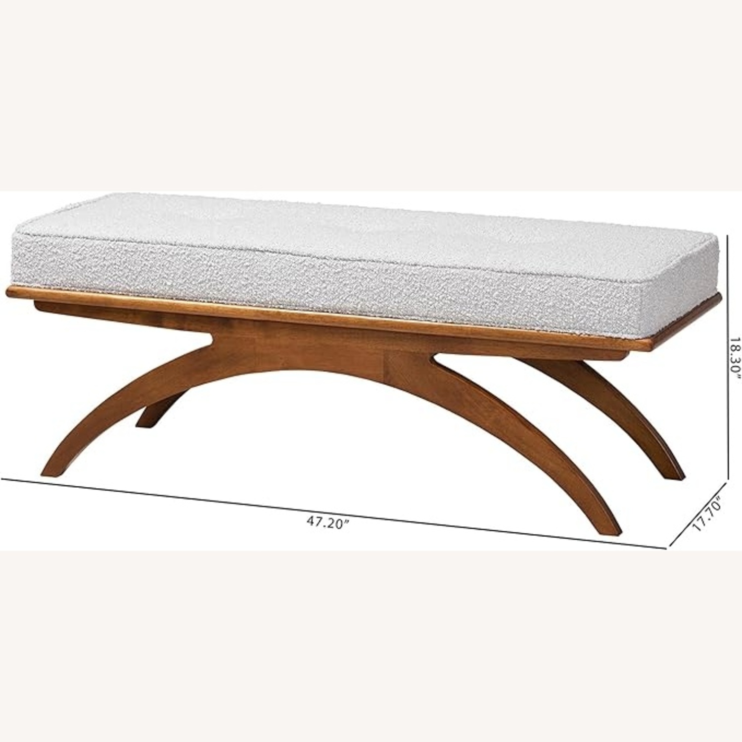 Baxton Studio Orella Japandi Bench - image-2