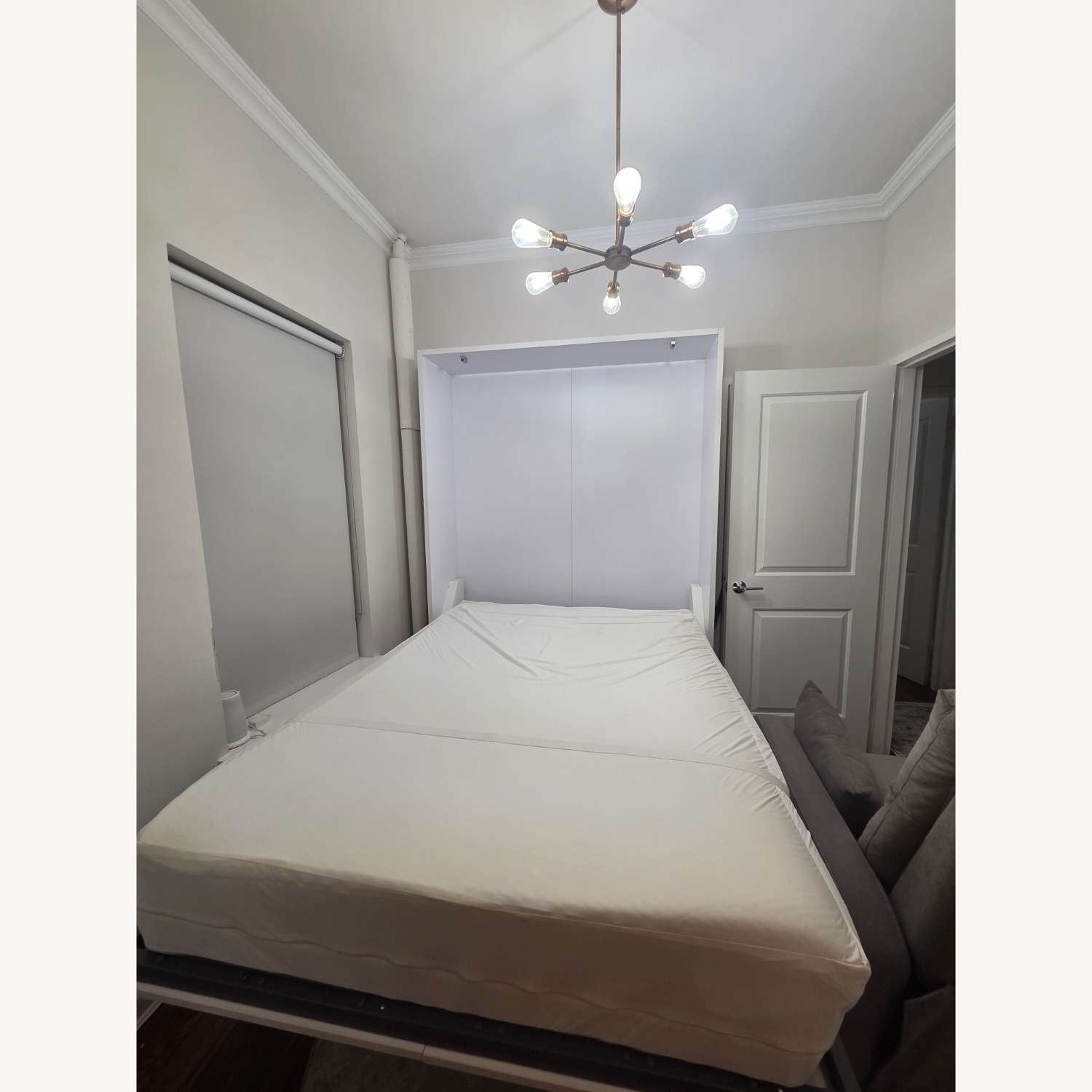 Hover Modern White Double Murphy Bed  - image-7