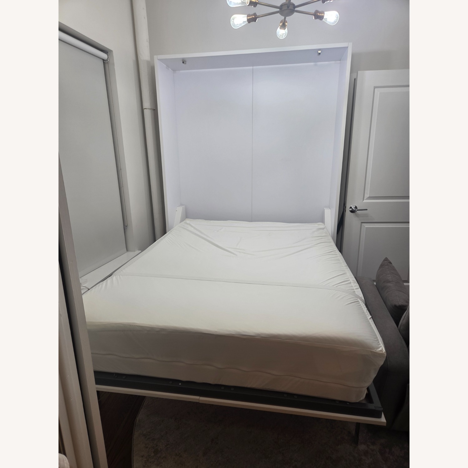 Hover Modern White Double Murphy Bed  - image-5