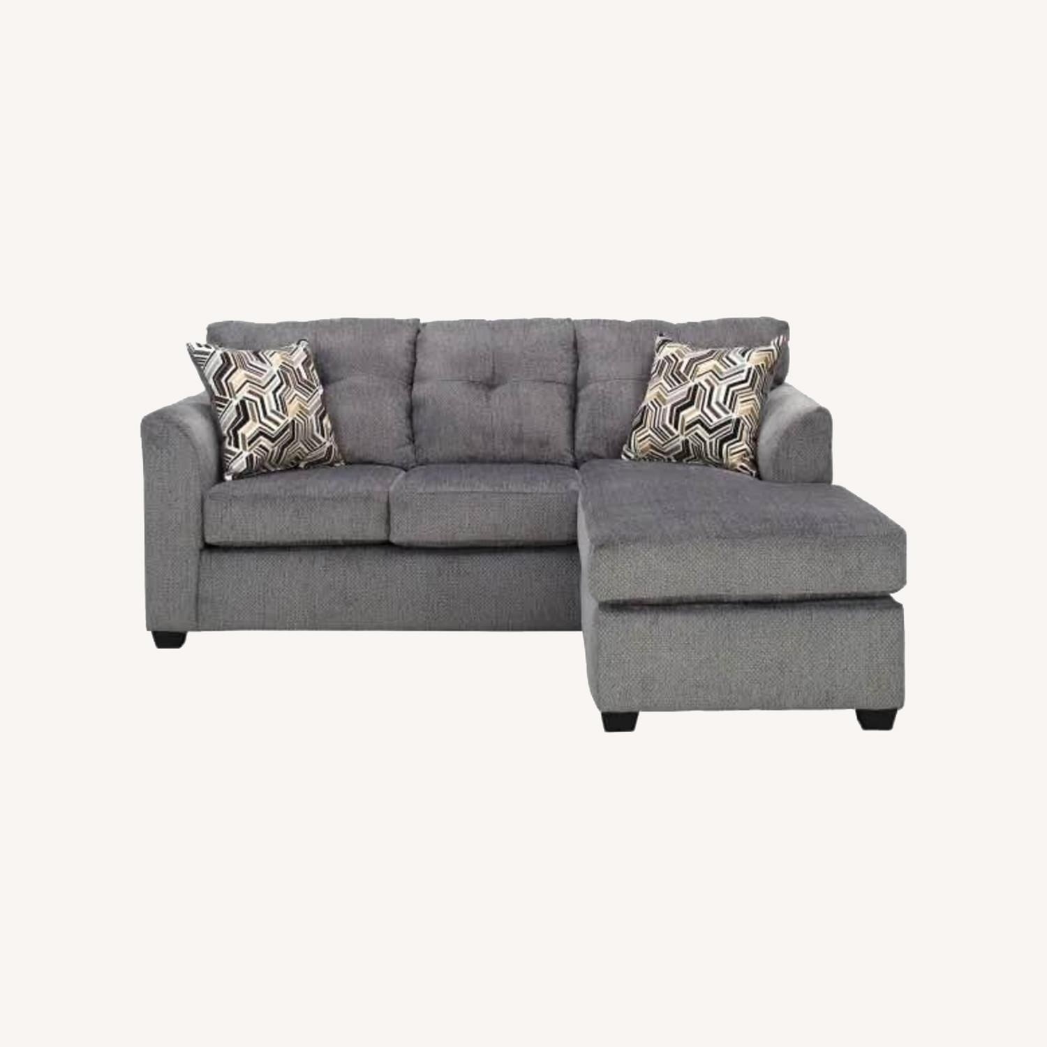Raymour & Flanigan Dark Gray 3+ Seater Sofa - image-0