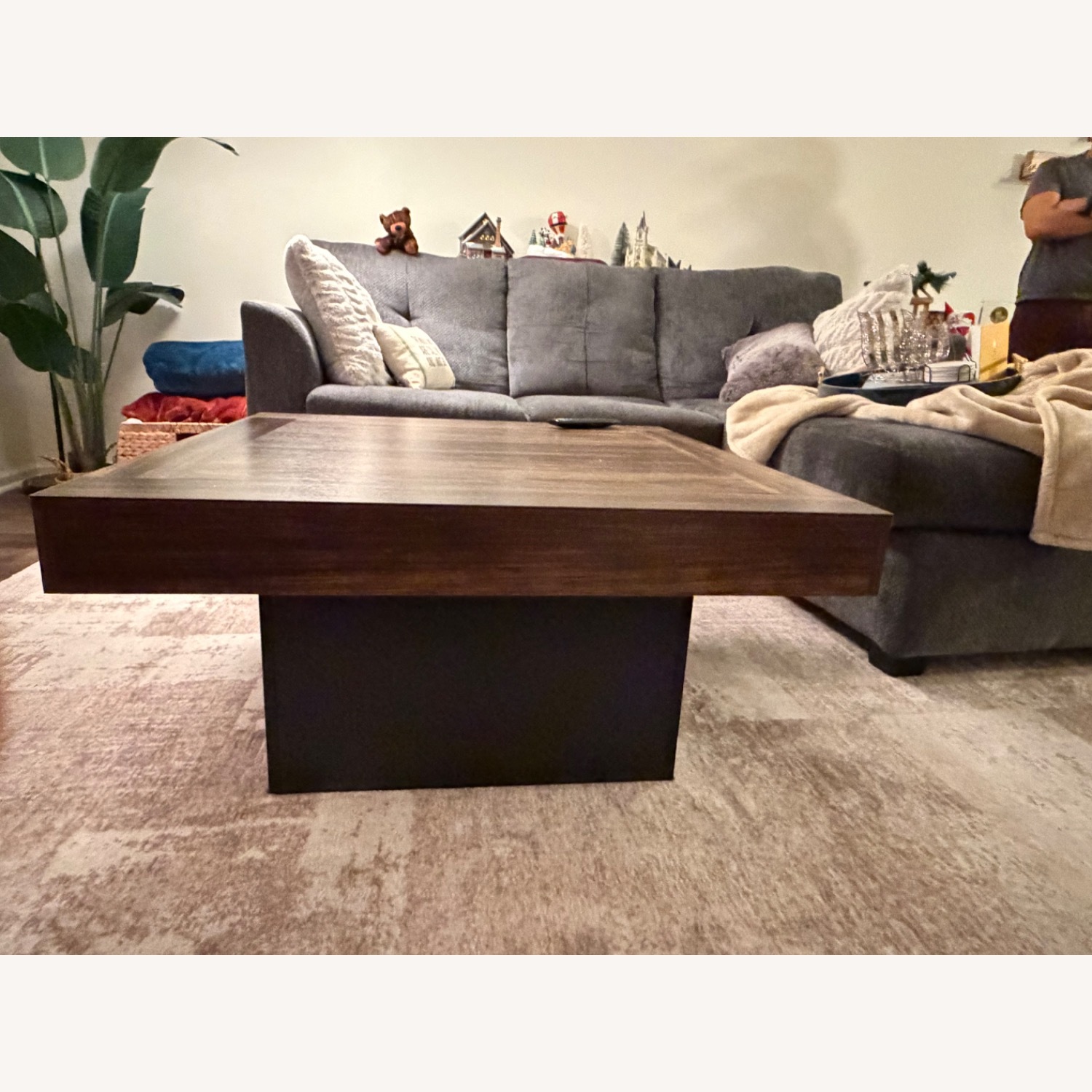 Amazon Dark Brown Coffee Table - image-1