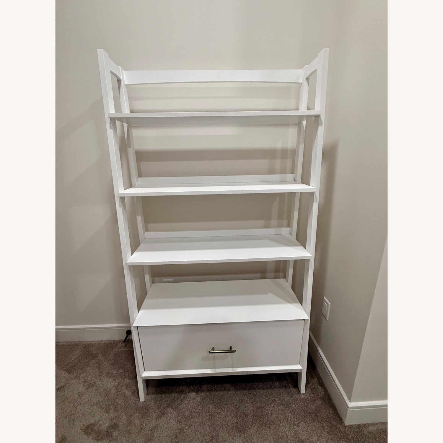 Crosley Furniture White Wood Bookcase - image-2