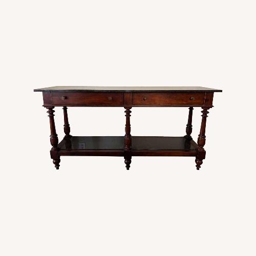 Used Marble Top Console Serving Table for sale on AptDeco