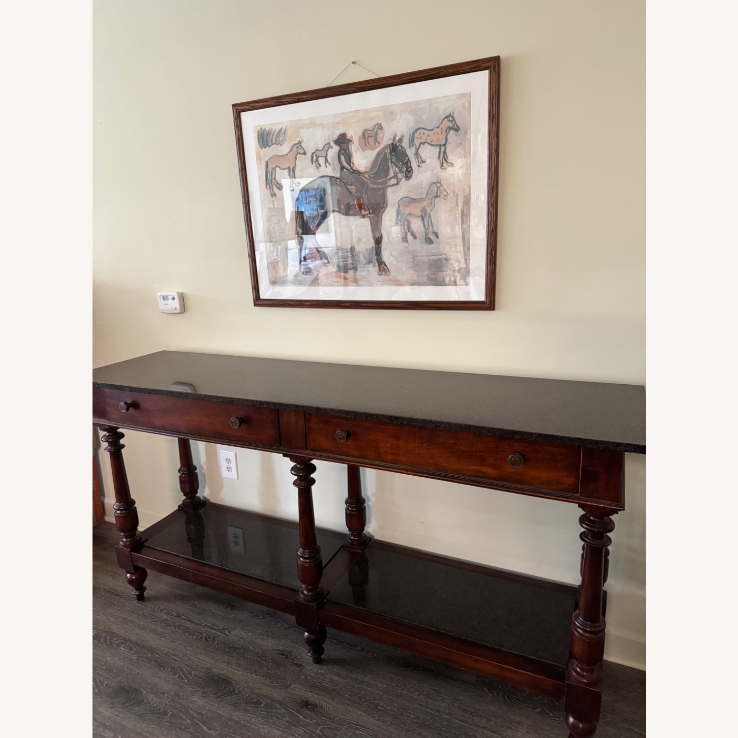 Marble Top Console Serving Table - image-5