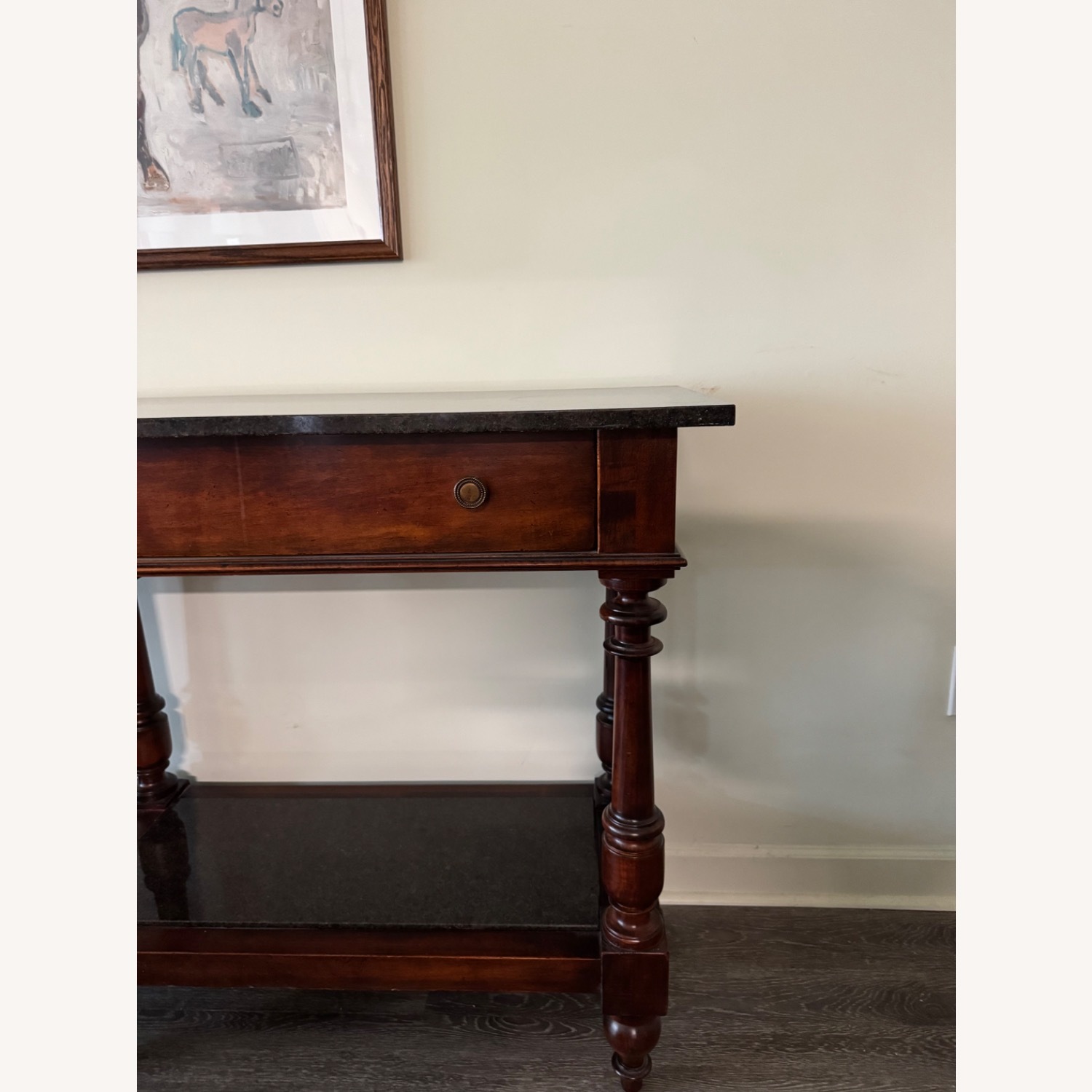 Marble Top Console Serving Table - image-2