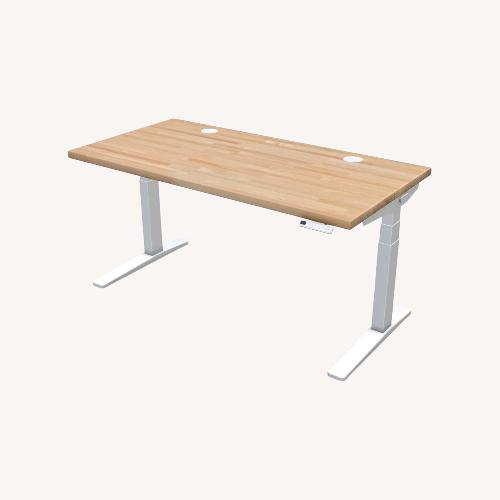 Used Uplift V2 Standing Desk White Wood Desk for sale on AptDeco