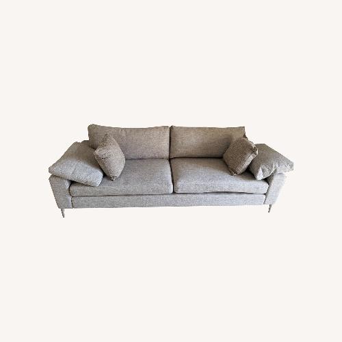 Used Article Nova Light Gray Fabric 2 Piece Sectional for sale on AptDeco