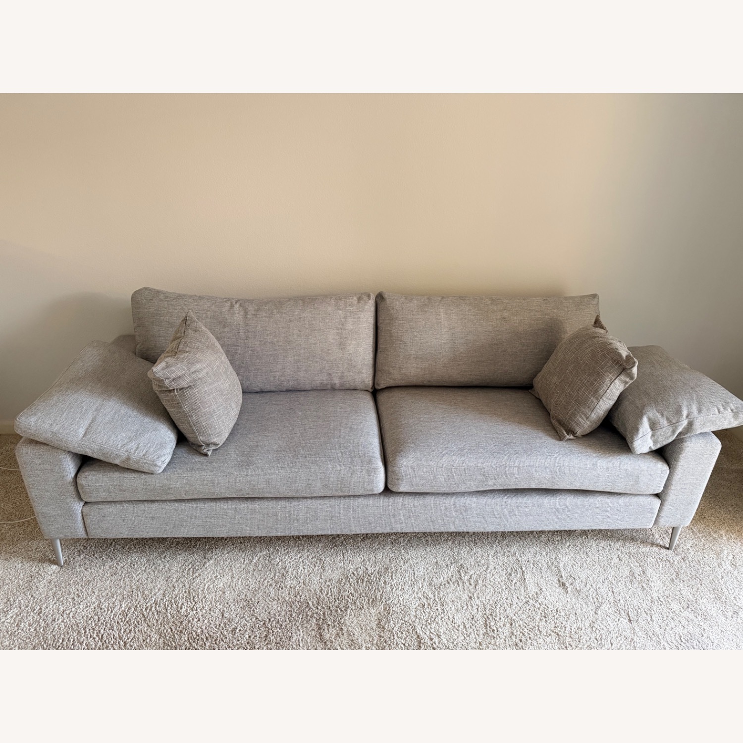 Article Nova Light Gray Fabric 2 Piece Sectional - image-1