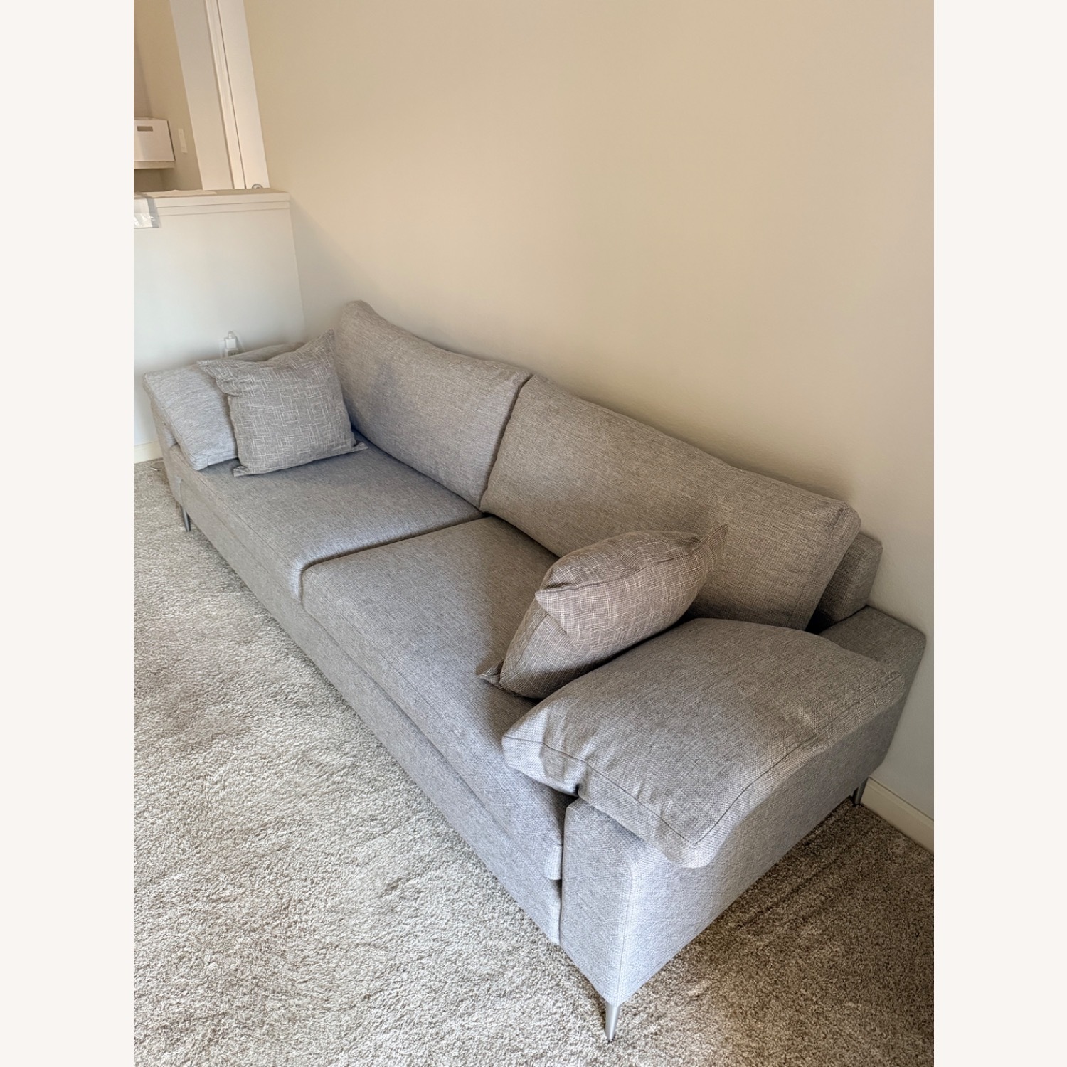Article Nova Light Gray Fabric 2 Piece Sectional - image-3