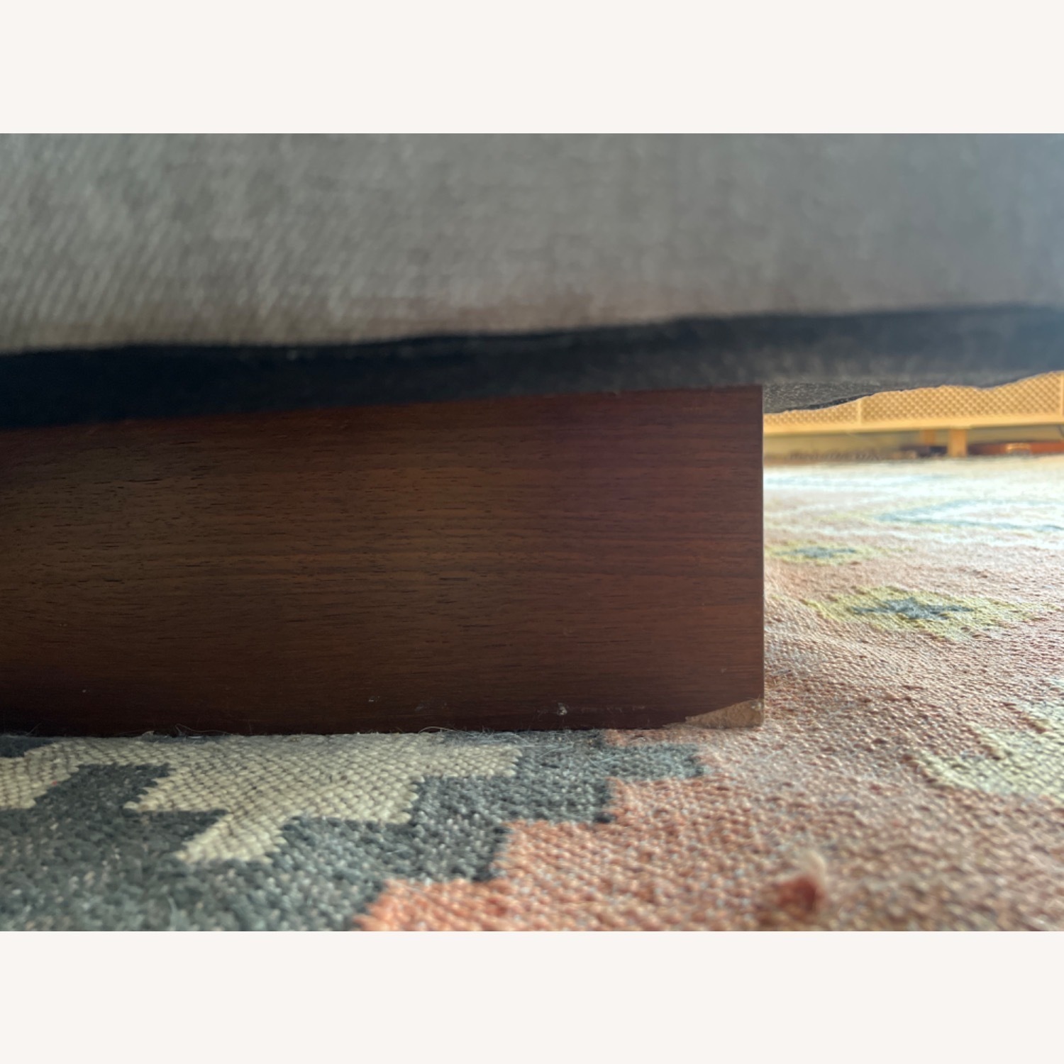 West Elm Light Gray Velvet 2 Seater Sofa - image-5