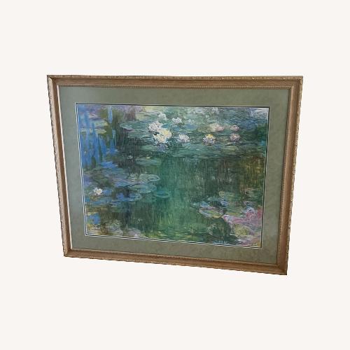 Used Framed Lithograph Waterlilies by Claude Monet for sale on AptDeco