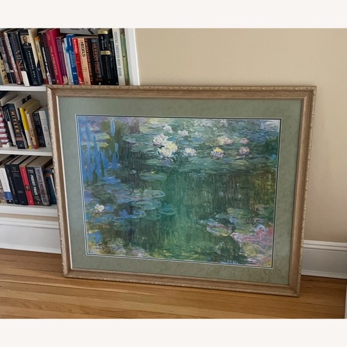 Used Framed Lithograph Waterlilies by Claude Monet for sale on AptDeco