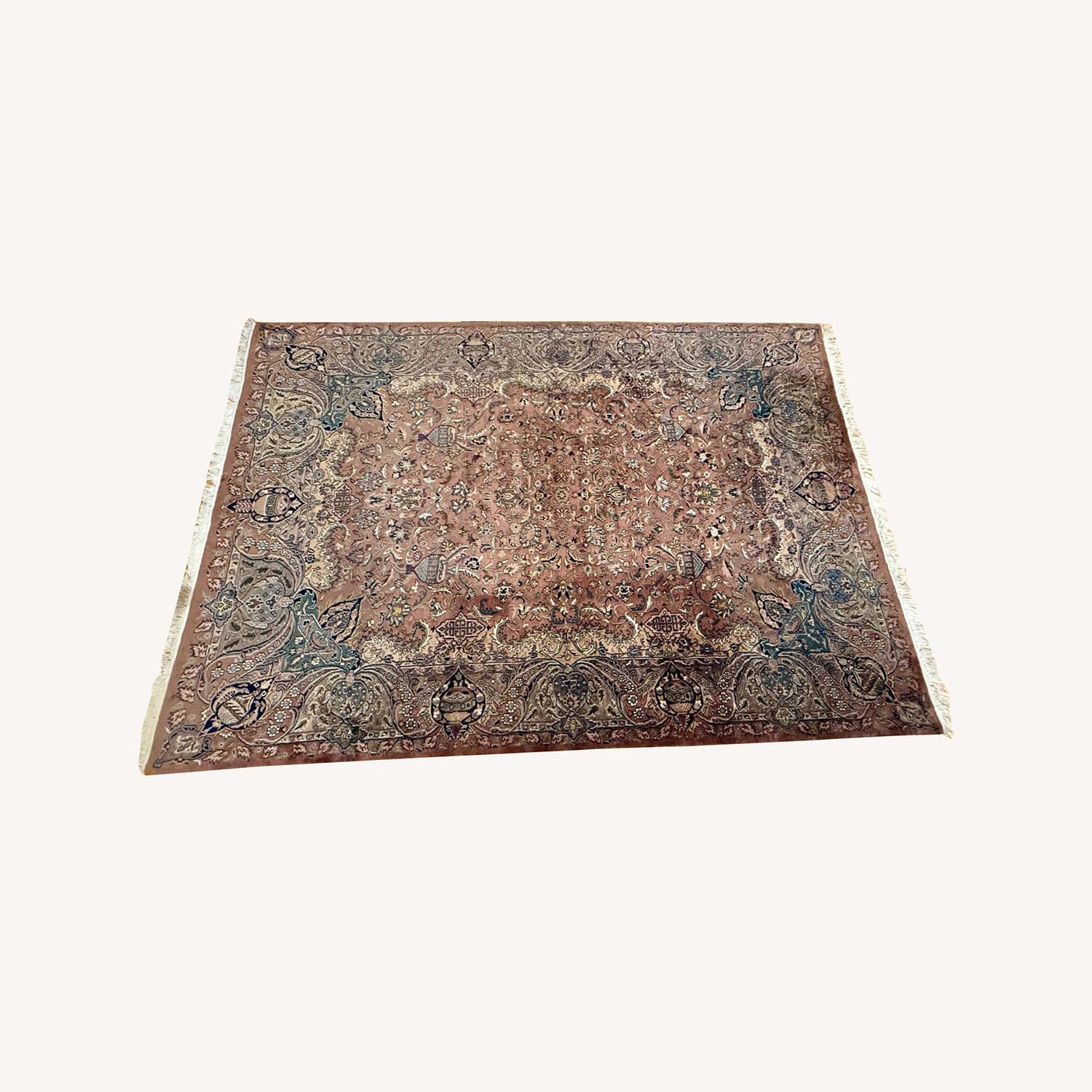 Large Hand-Knotted Wool Area Rug – 12’ x 8’ - image-0