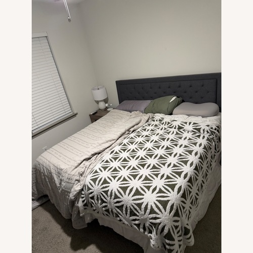 Used White King Bed for sale on AptDeco
