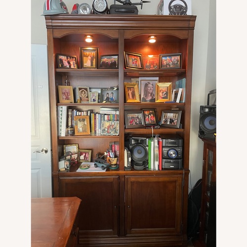 Used Hooker Furniture Corporation Dark Brown Bookcase for sale on AptDeco