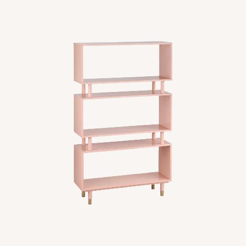 Used Wayfair Everly Quinn Pink Wood Bookcase for sale on AptDeco