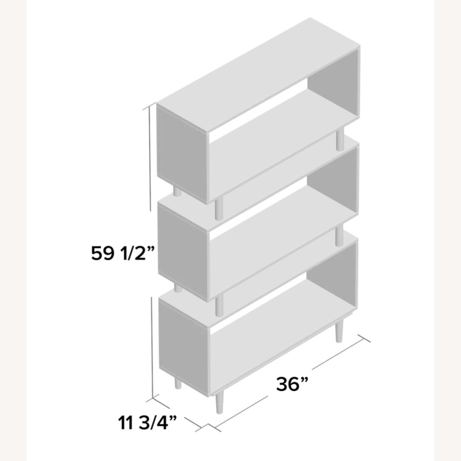 Wayfair Everly Quinn Pink Wood Bookcase - image-1