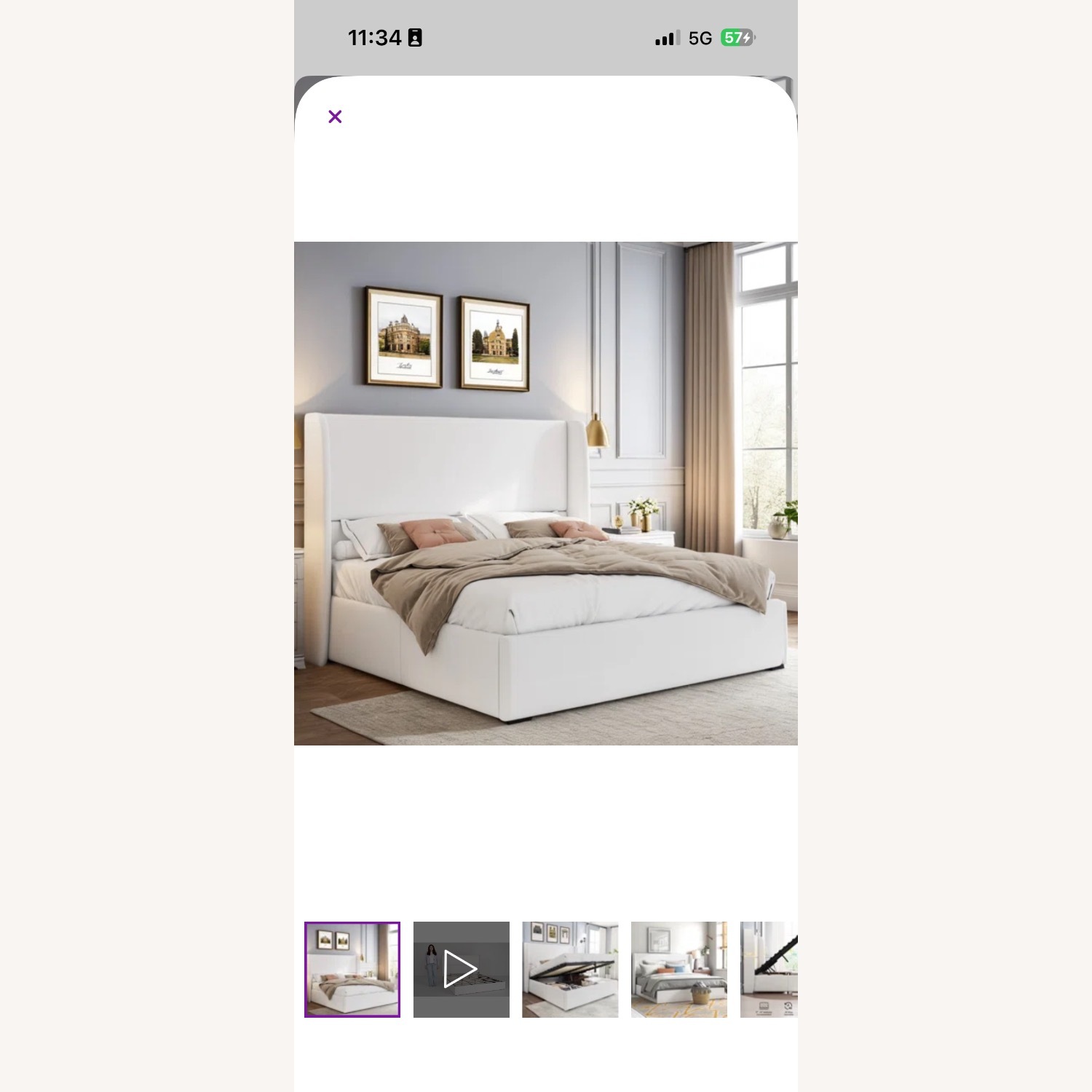 Wade Logan Brooklinn Upholstered Platform Storage Bed - image-1