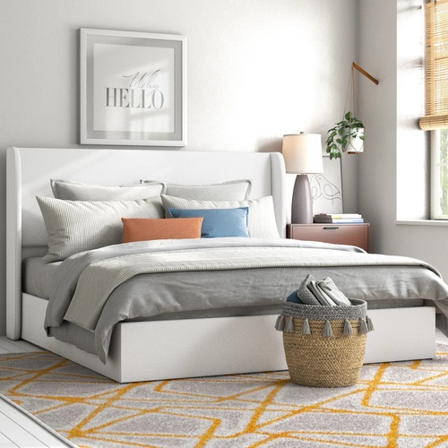 Used Wade Logan Brooklinn Upholstered Platform Storage Bed for sale on AptDeco