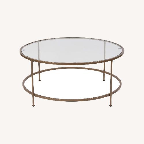 Used Flash Furniture Astoria Gold Metal Coffee Table for sale on AptDeco