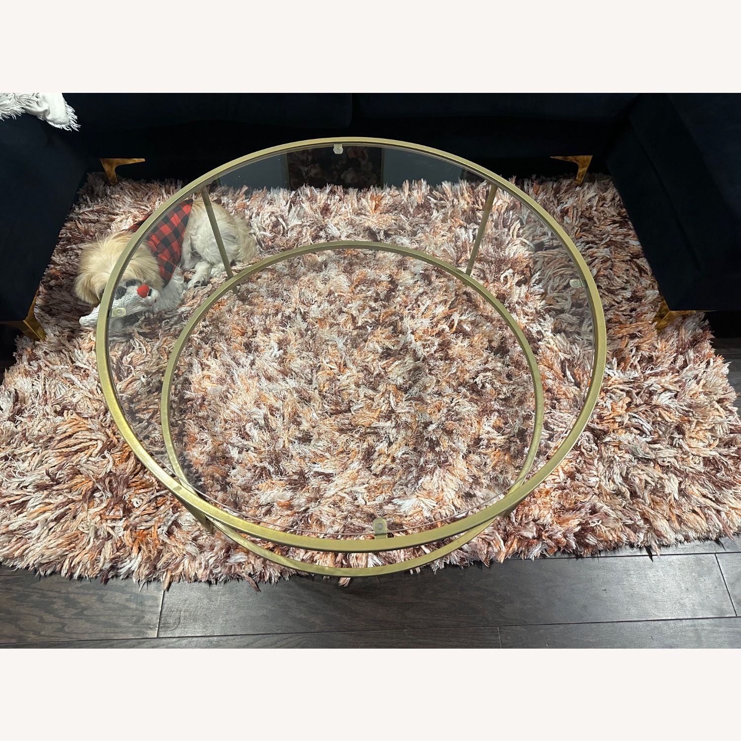 Flash Furniture Astoria Gold Metal Coffee Table - image-2