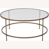 Flash Furniture Astoria Gold Metal Coffee Table