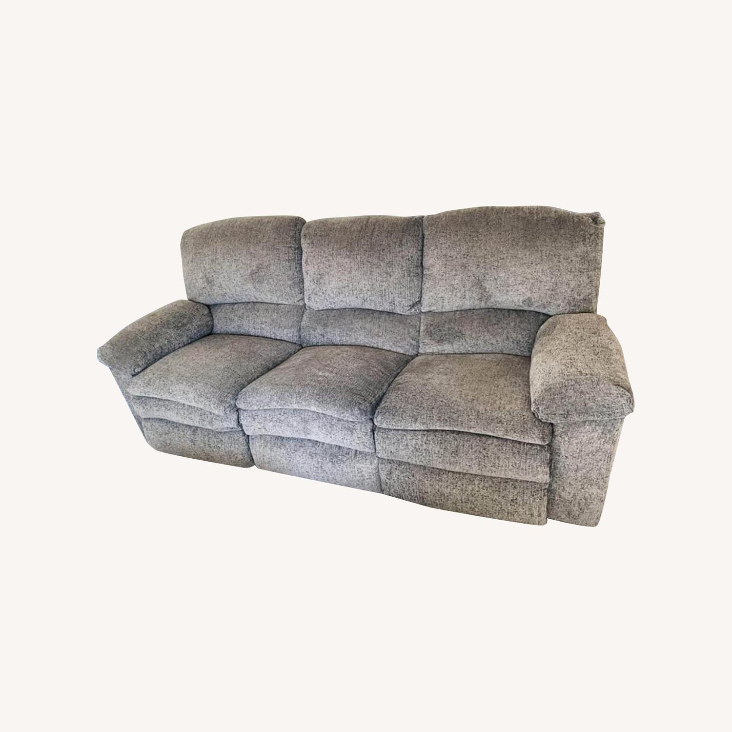 Gray 3 Seat Recliner Sofa - image-0