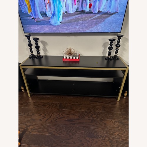 Used Wrought Iron Angelise Black Media Storage for sale on AptDeco