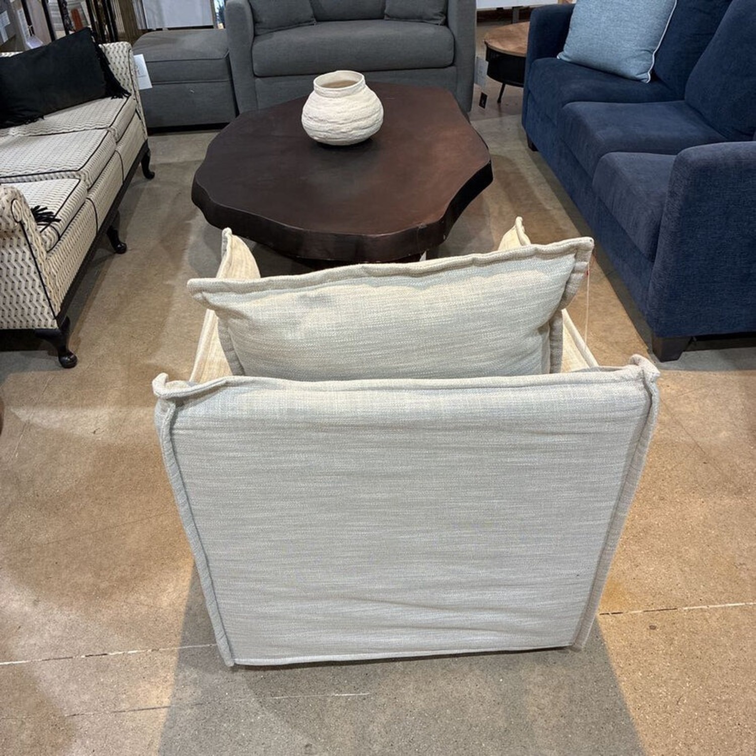 Upholstered Swivel Lounge Chair - image-2