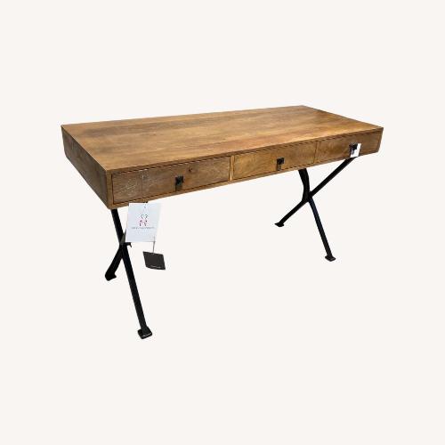 Used Villa2 Dakota Wood & Metal Desk for sale on AptDeco