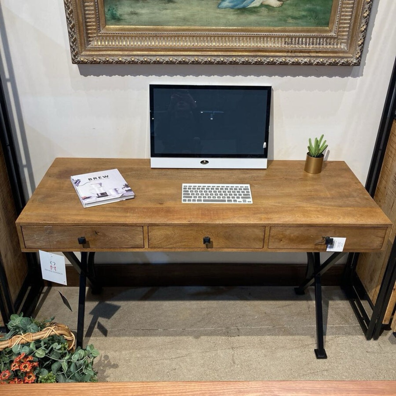 Villa2 Dakota Wood & Metal Desk - image-3