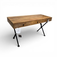 Villa2 Dakota Wood & Metal Desk