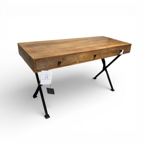 Used Villa2 Dakota Wood & Metal Desk for sale on AptDeco