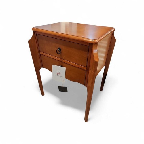 Used Wilshire Olive Ash Burl Accent Side Table for sale on AptDeco