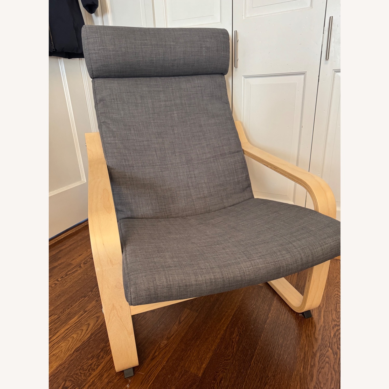 IKEA POANG Dark Gray Birch Armchair - image-6
