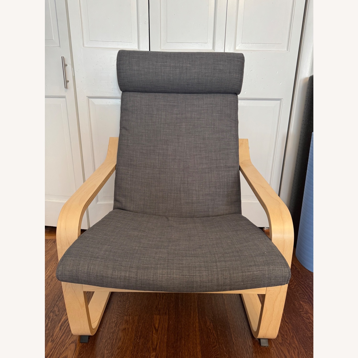IKEA POANG Dark Gray Birch Armchair - image-2