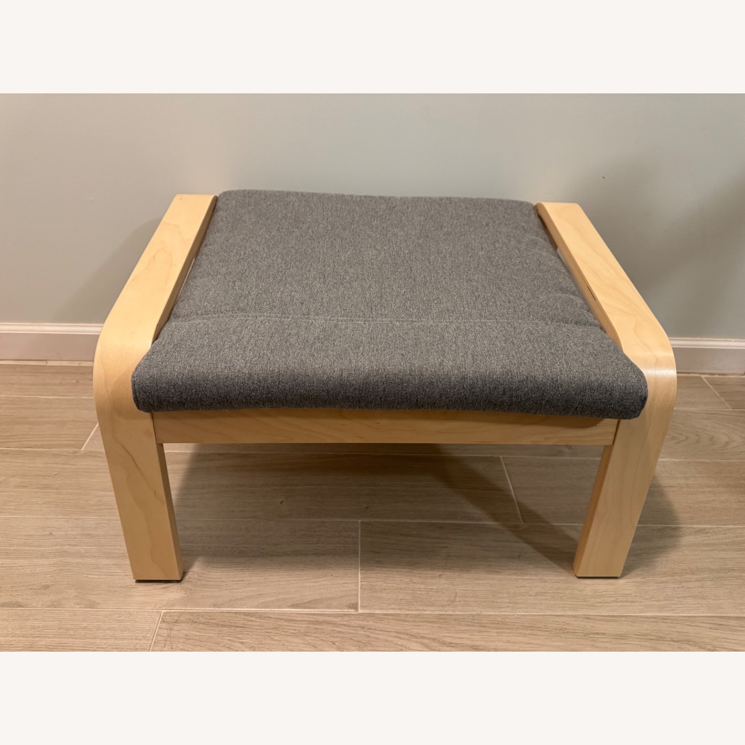 IKEA Poang Ottoman in Light Gray Heather - image-2