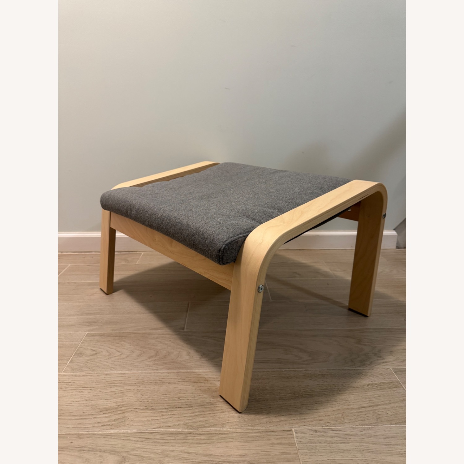 IKEA Poang Ottoman in Light Gray Heather - image-1