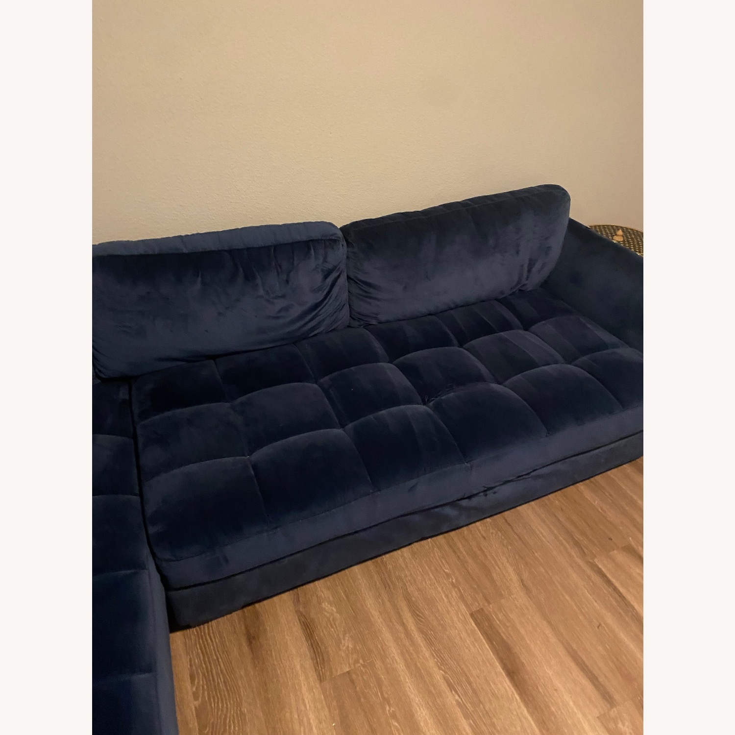 Ashley Furniture Blue Fabric 2 Piece Sectional - image-3