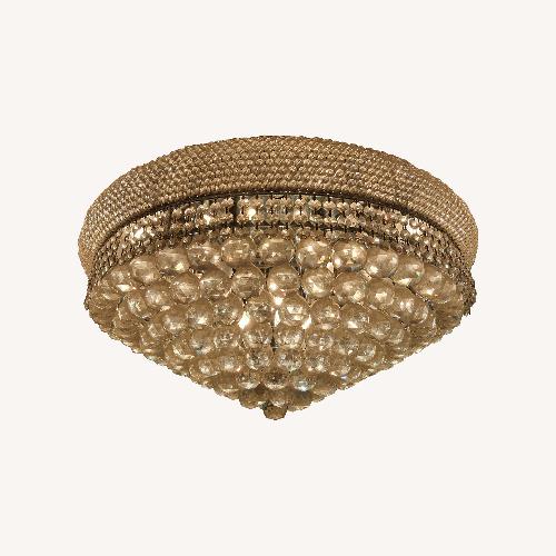 Used Large Crystal Chandelier 34" for sale on AptDeco