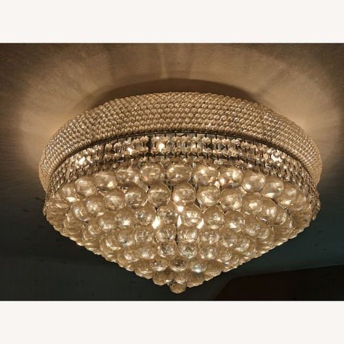 Used Large Crystal Chandelier 34" for sale on AptDeco