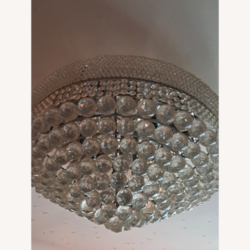 Used Large Crystal Chandelier 34" for sale on AptDeco