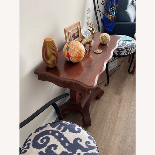 Used Dark Brown Wood Side Table for sale on AptDeco