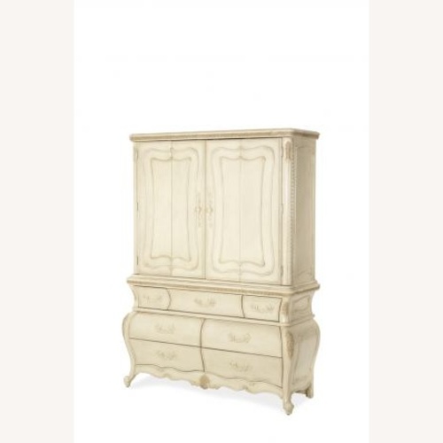 Used Aico Lavelle 7 Drawers Wood Armoire for sale on AptDeco