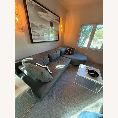 Used B&B Italia Antonio Citterio Dark Gray Fabric 2 Piece Sectional for sale on AptDeco