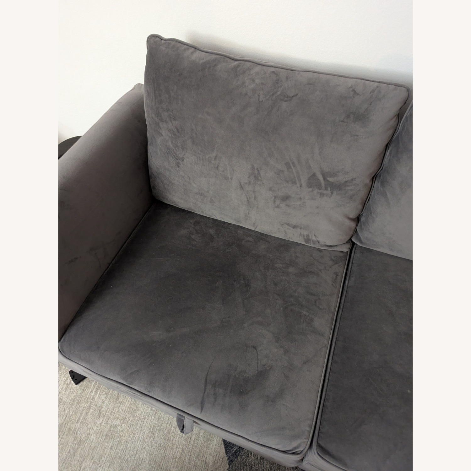 Light Gray Fabric 3+ Piece Sectional - image-3