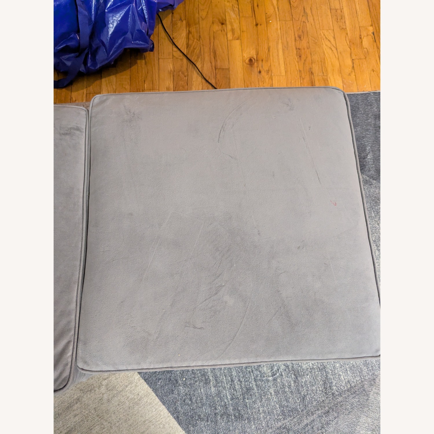 Light Gray Fabric 3+ Piece Sectional - image-6