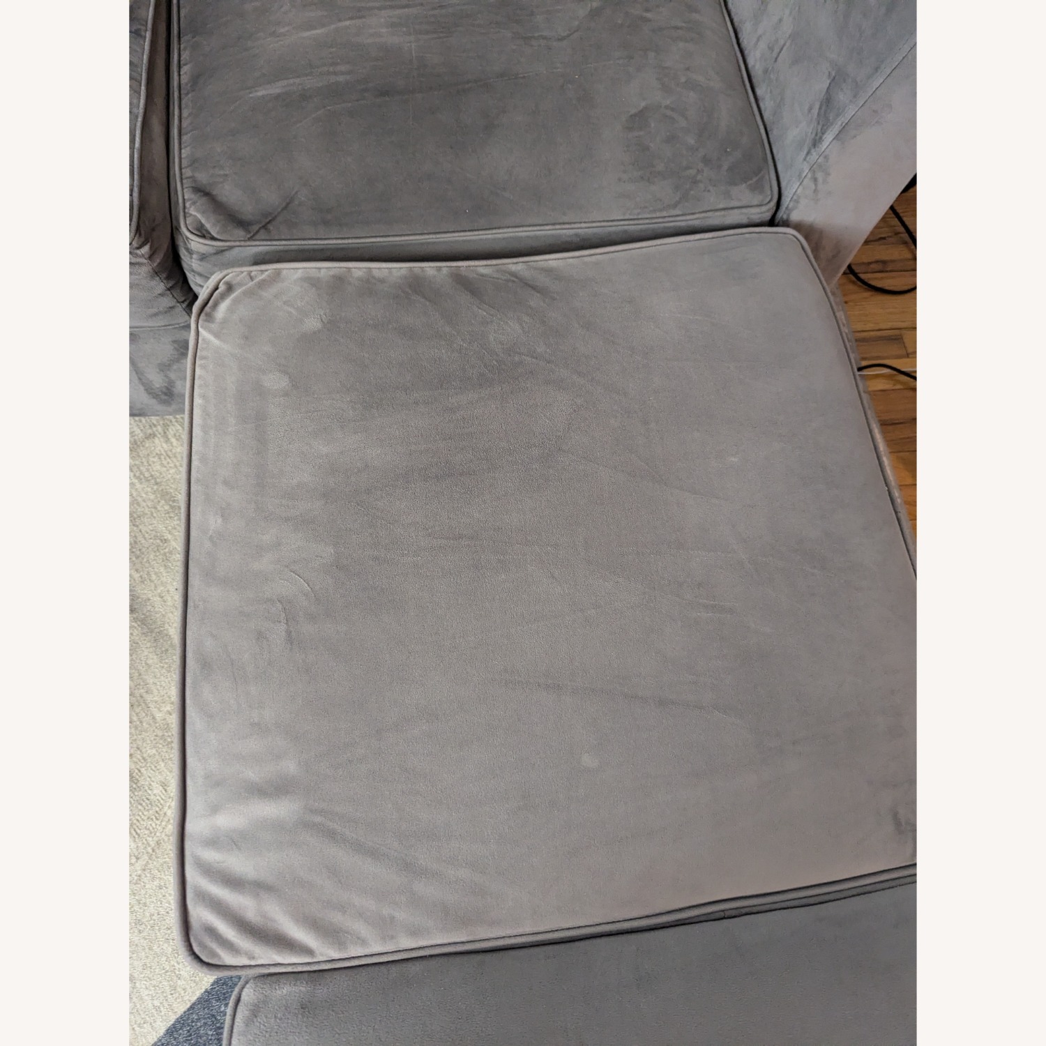 Light Gray Fabric 3+ Piece Sectional - image-10