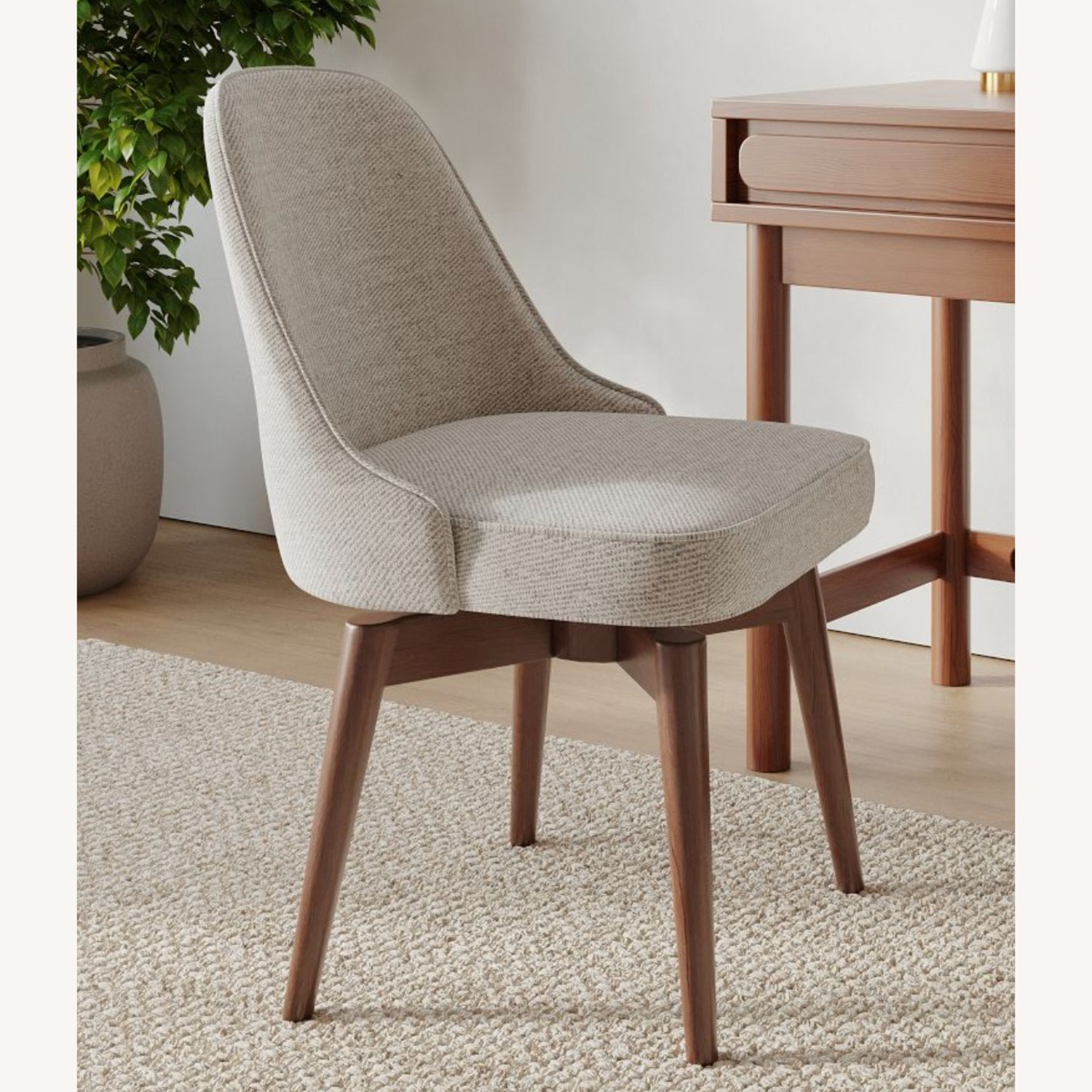 West Elm Mid-Century Swivel Office Chair - image-1