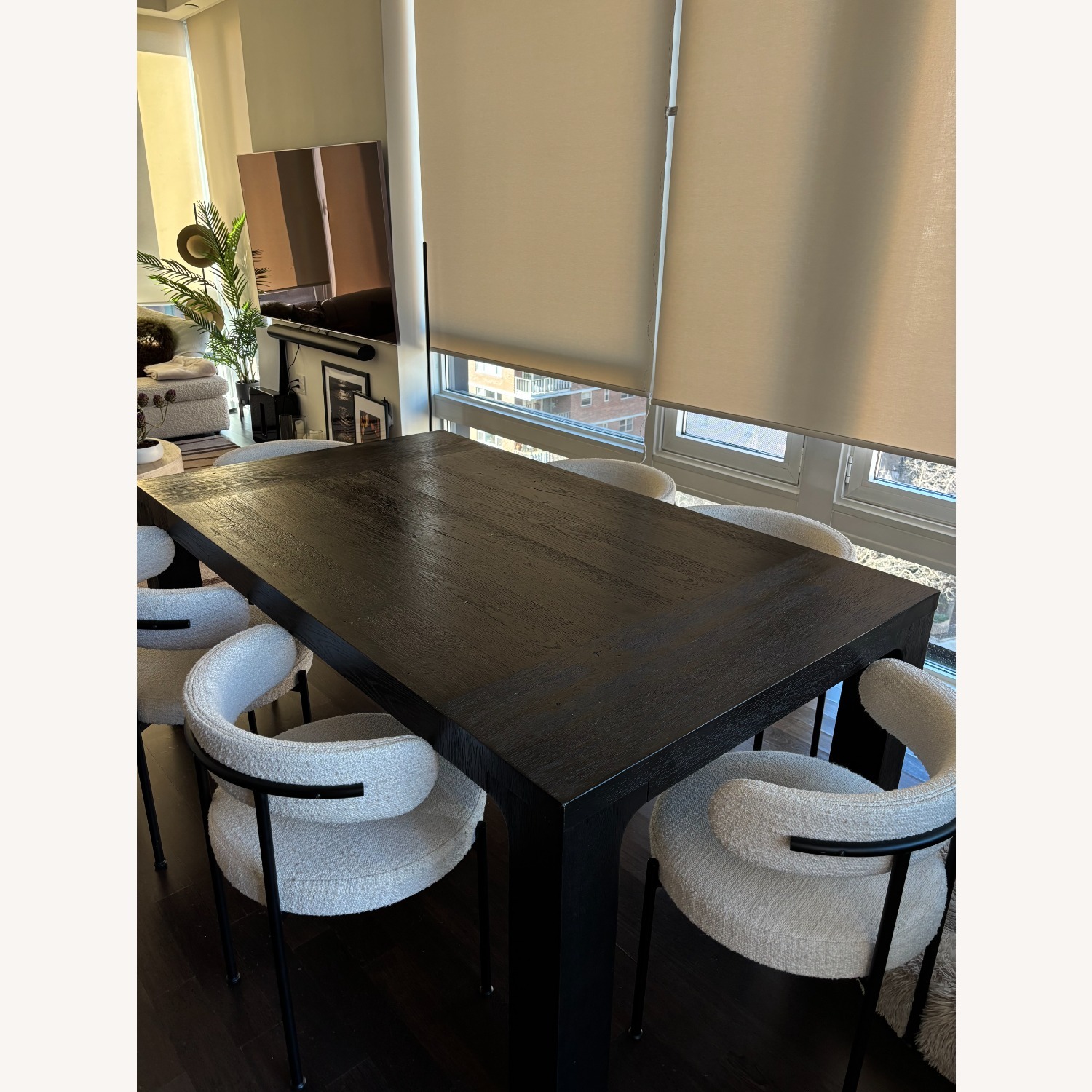 Restoration Hardware Black Dining Table  - image-2